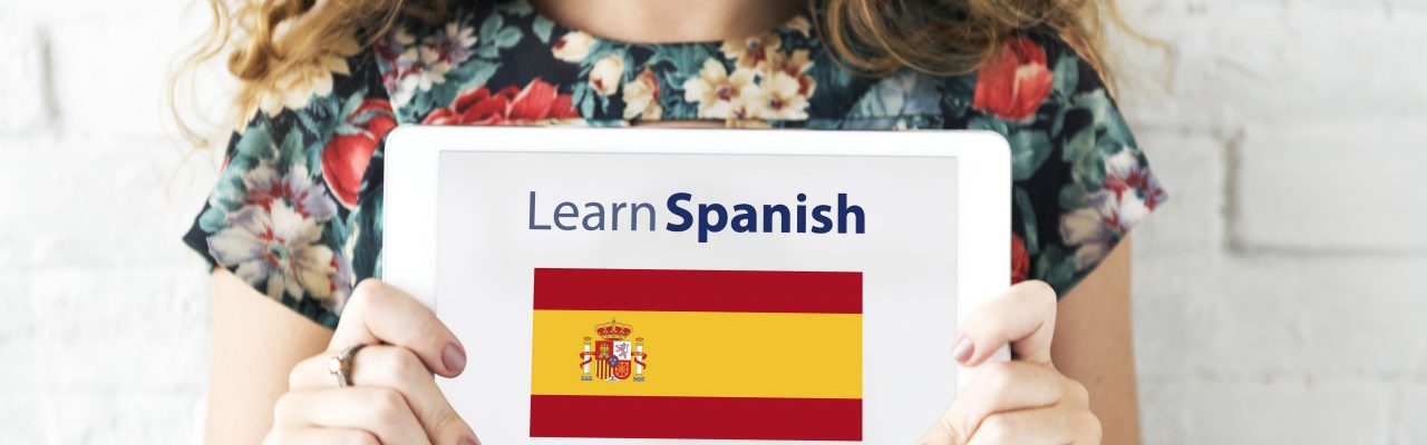 Learn Spanish Language Online Education Concept